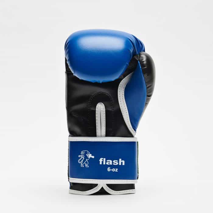 Guanti Boxe bambino Flash blu palmo