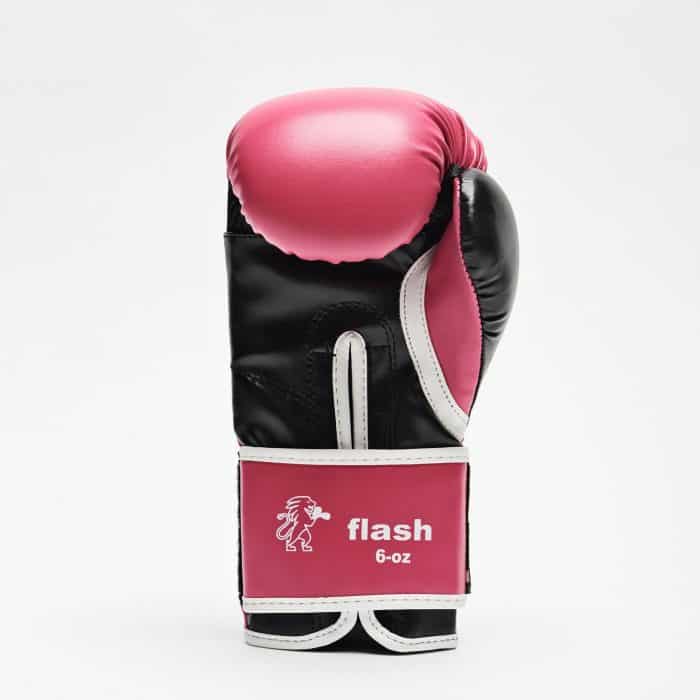 Guanti Boxe bambino Flash rosa palmo